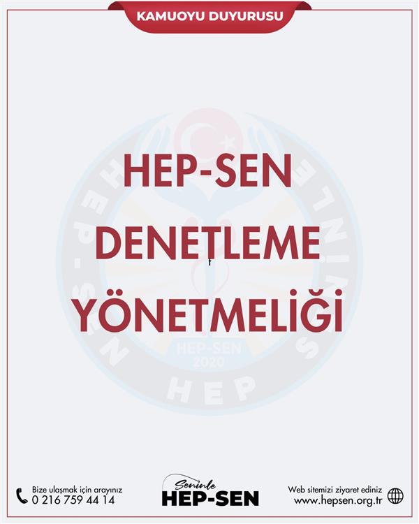 HEP-SEN DENETMELEME YÖNETMELİĞİ
